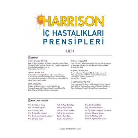 Harrison İç Hastalıkları Prensipleri Cilt: 1-2